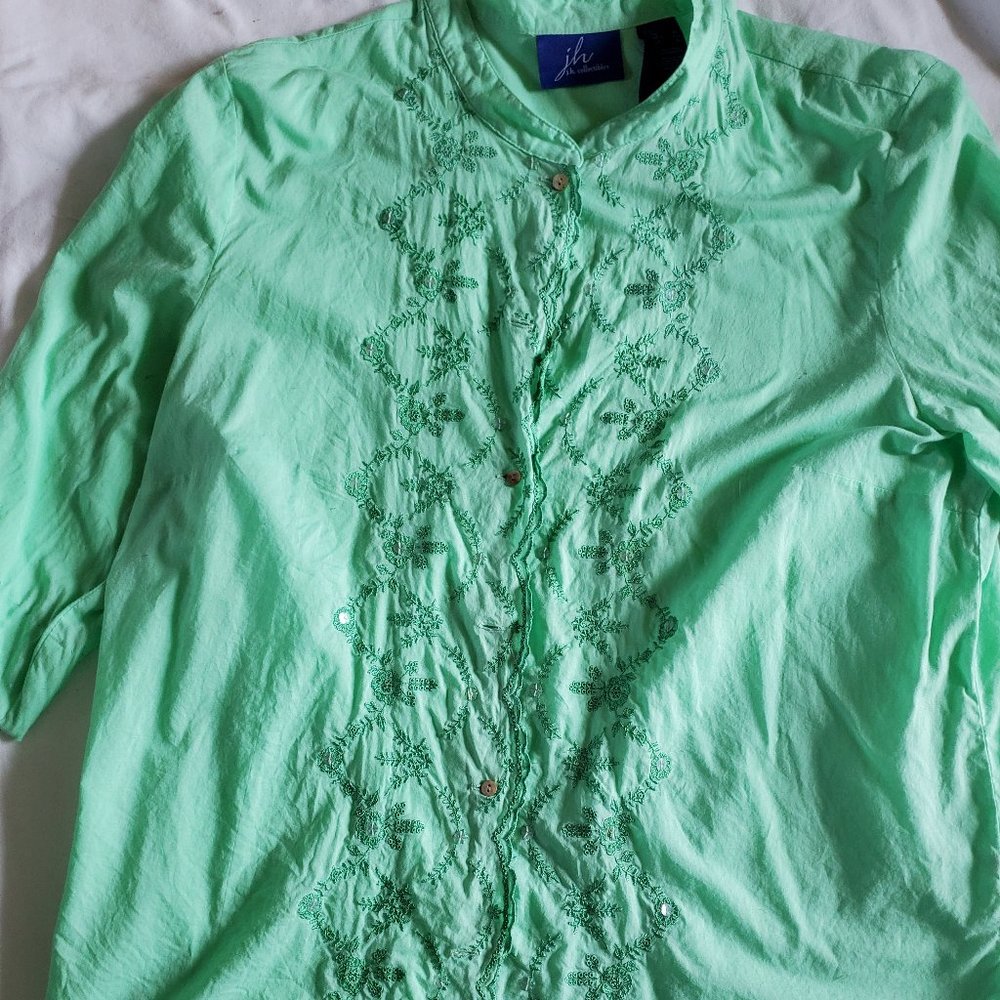 j.h. Collectibles blouse sz XL